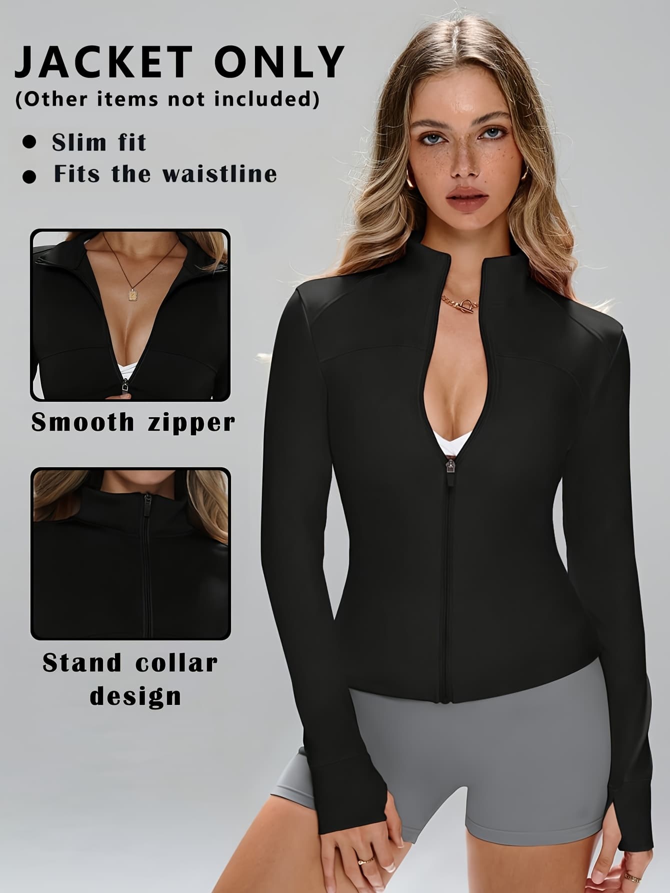 Veste Pilates Bourrasque — Gris clair