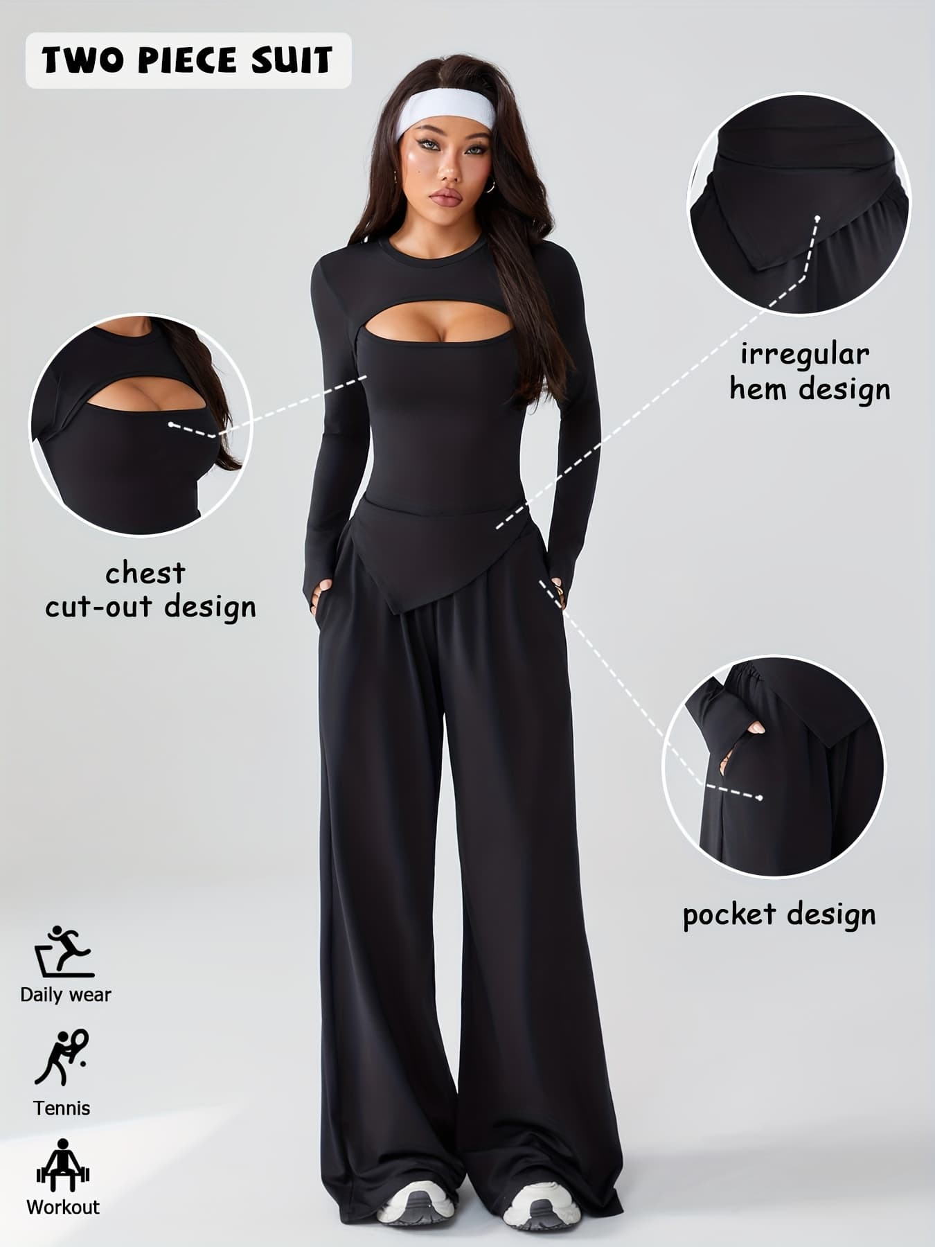Ensemble Sport Studio — Gris